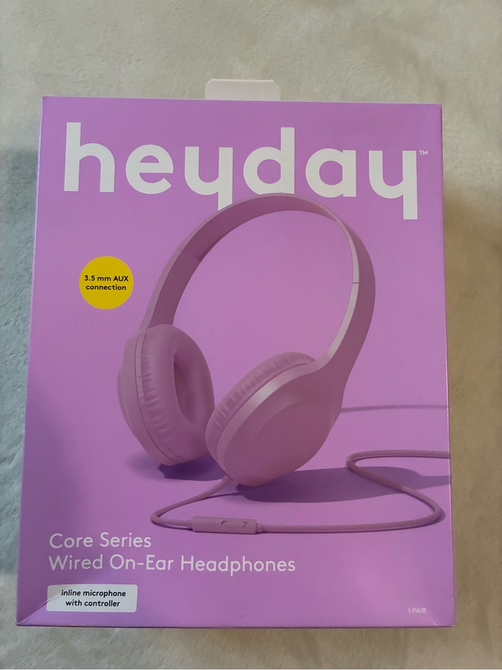 heyday Wired On-Ear Headphones — Purple